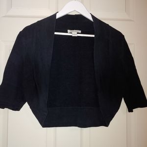 White House Black Market Black bolero to sweater